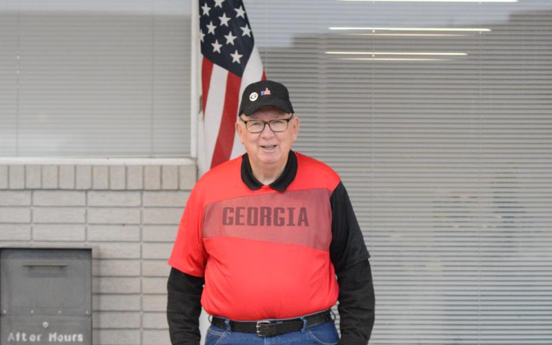 James Moore Sr. outside of The Hartwell Sun.