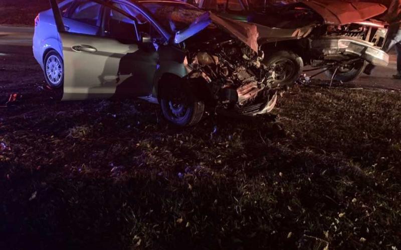 Emergency workers respond to an accident along Reed Creek Highway on Friday. There were injuries in the accident pictured above but no deaths. Two were killed in a single-vehicle wreck along Royston Highway on Monday.