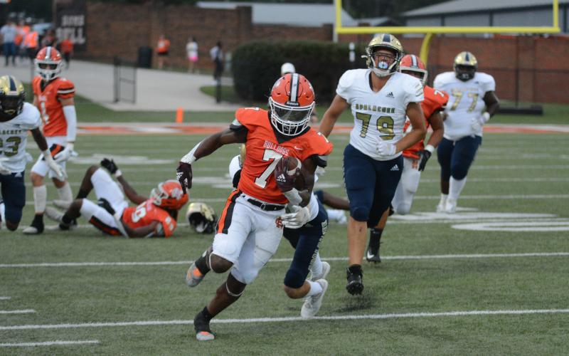 Junior running back Nori Moore honored as the first team All-Region running back.