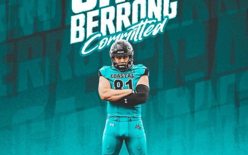 Former Hart County and Notre Dame tight end commits to play for the Chanticleers of Coastal Carolina. (Photo by Coastal Carolina Athletics)