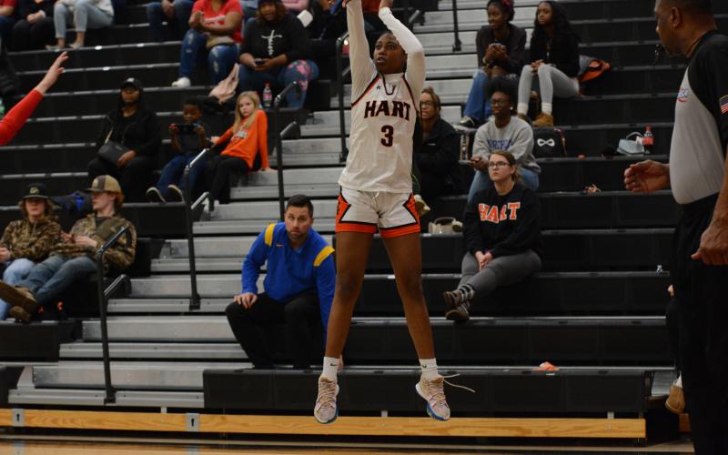 Freshman guard and forward Kiasia Montgomery