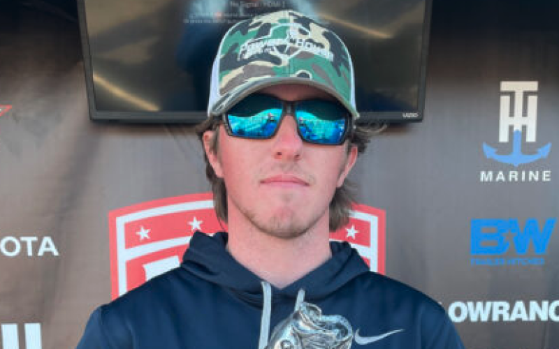 Max Heaton crowned champion of the Phoenix Bass Fishing League event on Lake Hartwell March 18.