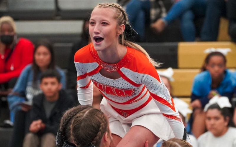Senior competition cheerleader, Kylie Seawright wins the 2023 Northeast Georgia Positive Athlete award for cheerleading.