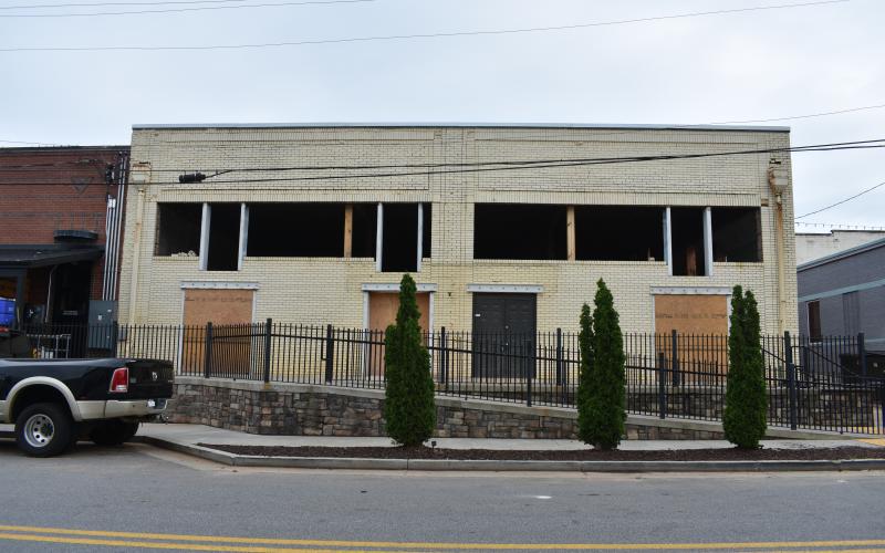 The former Smith TV Repair and Sales building on Depot Street was built in the early twentieth-century, and will soon be Hartwell’s most recently refurbished building.