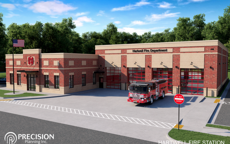 The Hartwell City Council appoved a $5.6 million new firehouse for the city fire department during Monday night’s meeting. The proposed rendering shows what the new firehouse could look like.