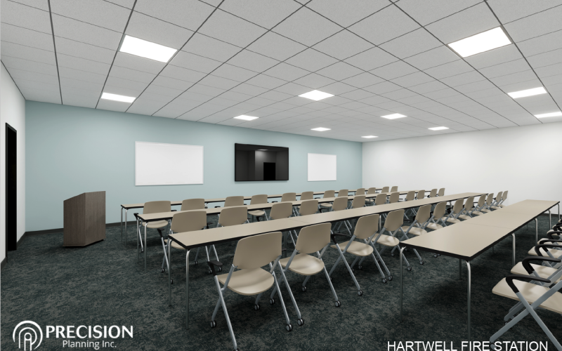 The proposed renderings for the new $5.6 million firehouse also feature a dayroom and a classroom. Grading on the property is expected to start in the next 30 to 45 days, according to City Manager Jon Herschell