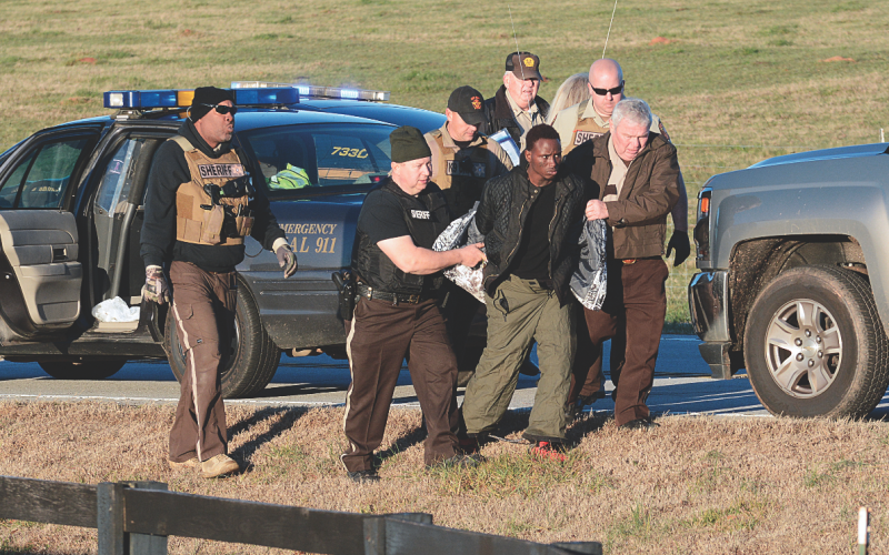 Cleveland and deputies escorted a man who was arrested accused of a murder in Hart County in January 2020. Cleveland told The Hartwell Sun that people are a priority for the sheriff’s office as their No. 1 duty is to protect and serve.