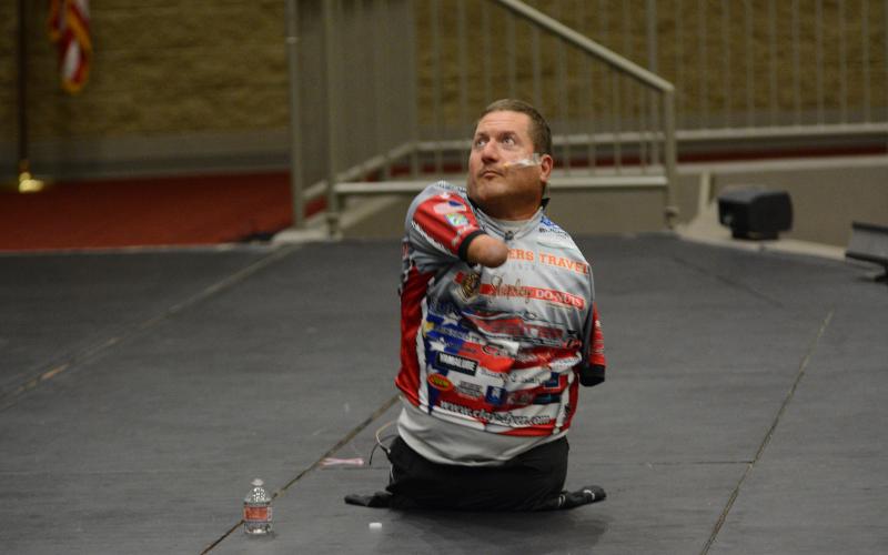 Clay Dyer gave a series of inspirational speeches to different groups around Hart County Aug. 18 through Aug. 20.