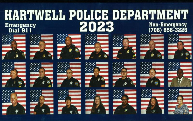 The men and women of the Hartwell Police Department.