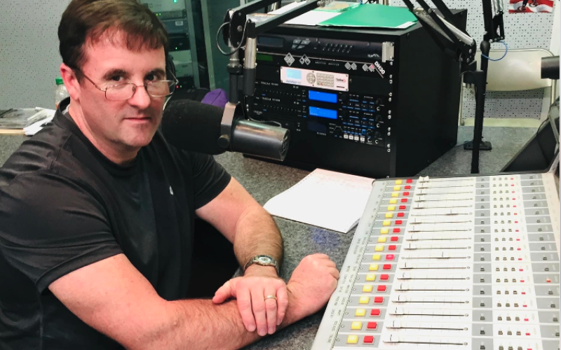 WKLY’s Mike Atkins celebrates 40 years on air this year.