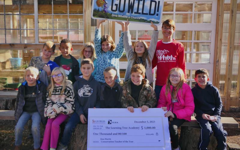 Third grade teacher Jina Harris from Toccoa wins the 2023 Conservation Teacher of the Year grant from Georgia DNR