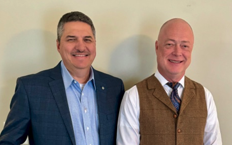 Chris Coile (left) and Duane Hall of Coile &amp; Hall Funeral Directors