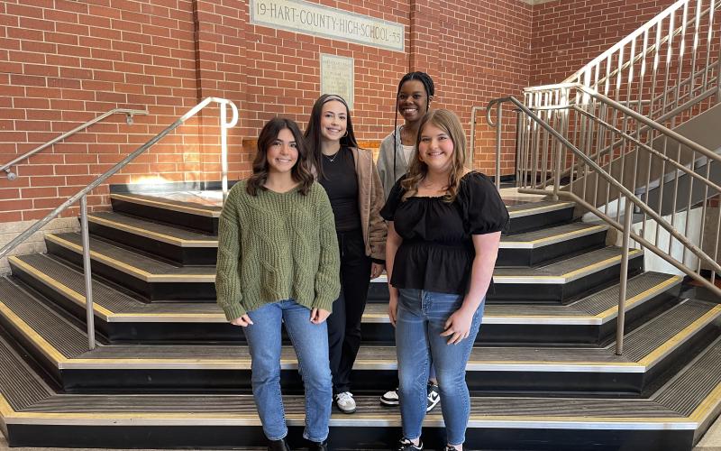 Freshmen: From Left, Landry Wheless, Scarlett Lewis, Yukira Montgomery, Brianna Mabry,  Not Pictured Lexi Henry.