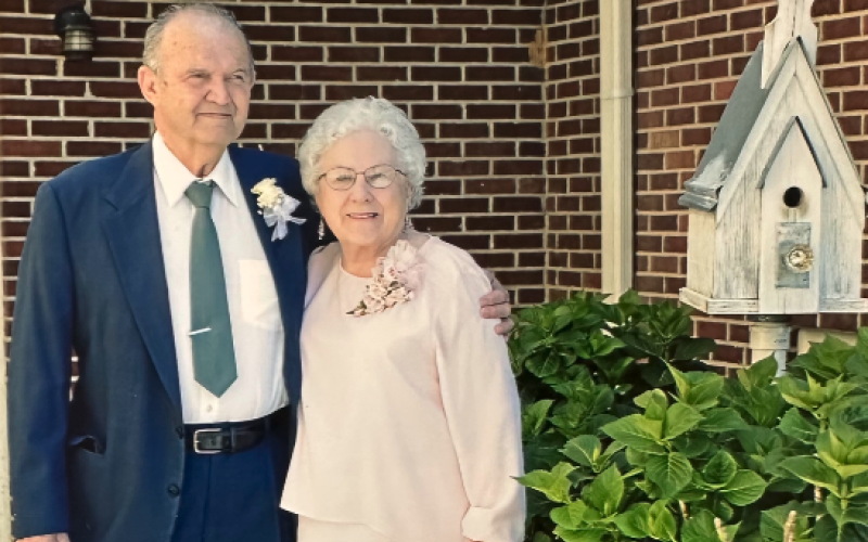 Mark and Barbara Temples on their wedding day April 18, 2018.