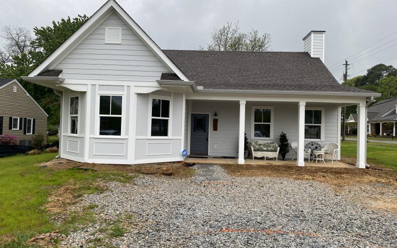 The house on E. Howell St. after Smith re-built it, in 2023