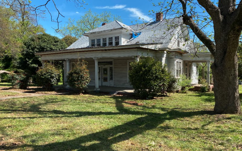 The historic Shiflet house in 2022, which is currently being renovated by Elissa and Doug Brooks.