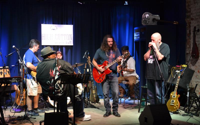 Clarence Cameron and the High Cotton house band jam the night away.
