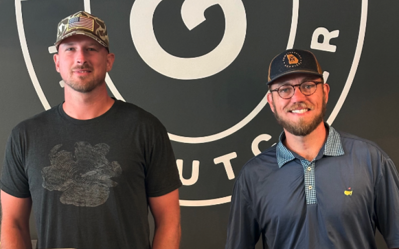 Jonathan Tatum (left) and Ryan Winne, owners of The Farmer and the Butcher.