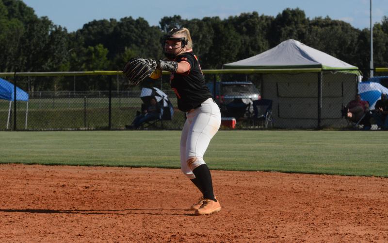 HCHS head softball coach Gerald Gates will look to sophomore second baseman Carly Dutton (pictured) and junior first baseman Kinsley Duncan to be breakout players in the infield for the Lady Dogs in 2024.