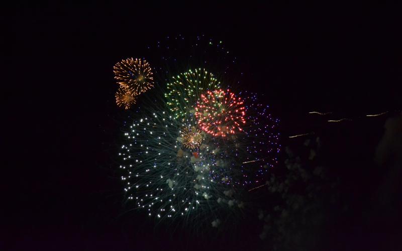 A photo submitted by 16-year-old Kenyon Harris of the fireworks over Lake Hartwell on June 29.