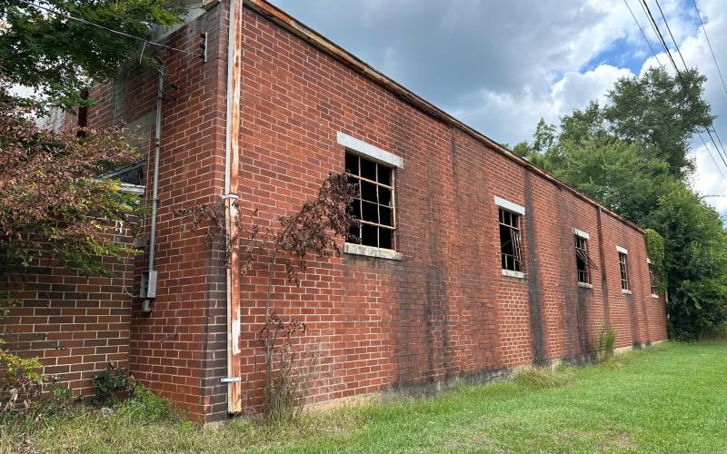 The gymnasium in the Rome area, which the revitalization executive committee hopes to restore. The future role of the building will be decided after more progress is made on housing renovations.