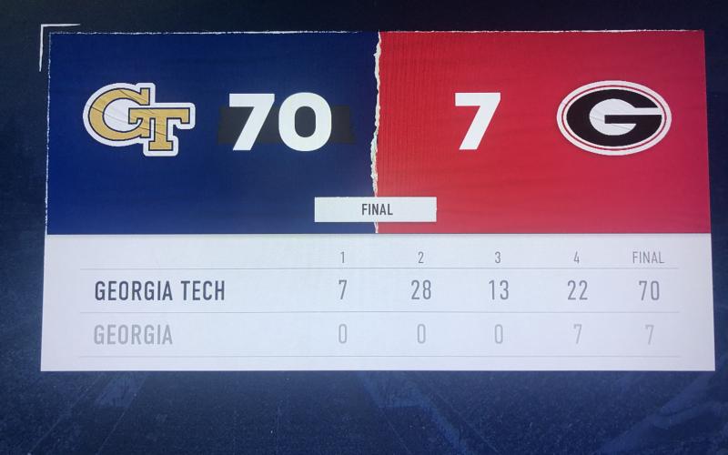 Pictured is my second game against the Dogs in Athens with a massive 70-7 win.