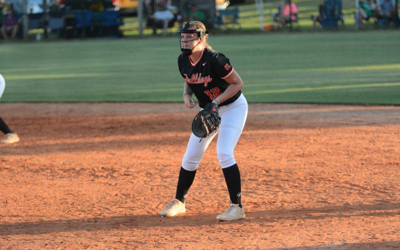 HCHS head softball coach Gerald Gates will look to sophomore second baseman Carly Dutton and junior first baseman Kinsley Duncan (pictured) to be breakout players in the infield for the Lady Dogs in 2024.