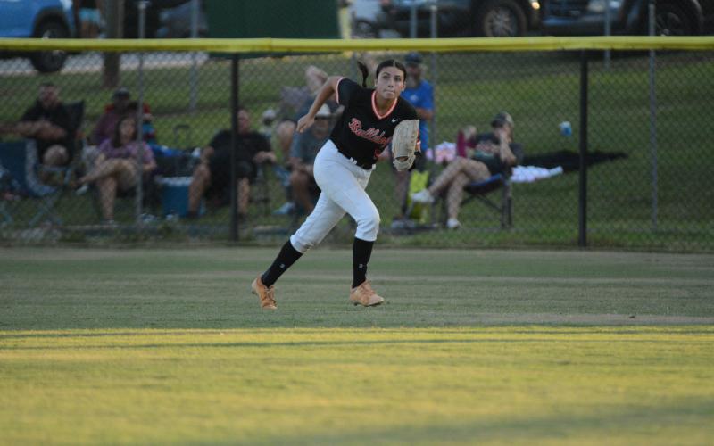 Pictured is Natalie Morgan as her and Skylar Dutton are the other two senior outfielders who will provide senior leadership for the Lady Dogs in 2024.