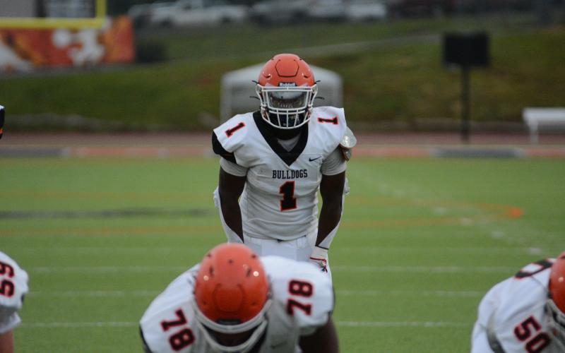 Pictured is senior Timothy Newton (1) as him and sophomore Faustino Rangel will be the one-two-punch at running back for the Dogs offense this fall.