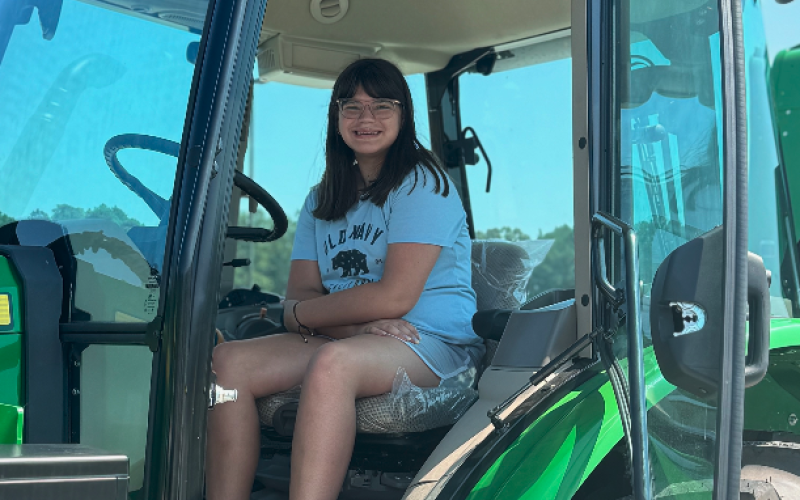 Vivian Fargason, daughter of publisher Patrick Fargason, is a bona fide ag expo critic.
