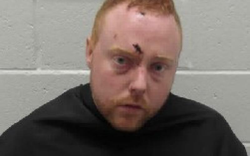 Jesse Landon Parkins was arrested Sunday for stabbing his girlfriend’s mother.