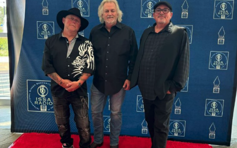 Steve Coughlin and his band Probable Cause received four nominations from the International Singer Songwriters Association last month. Pictured above (from left to right): Mickey Davenport, Steve Coughlin, and Scott Callaway.