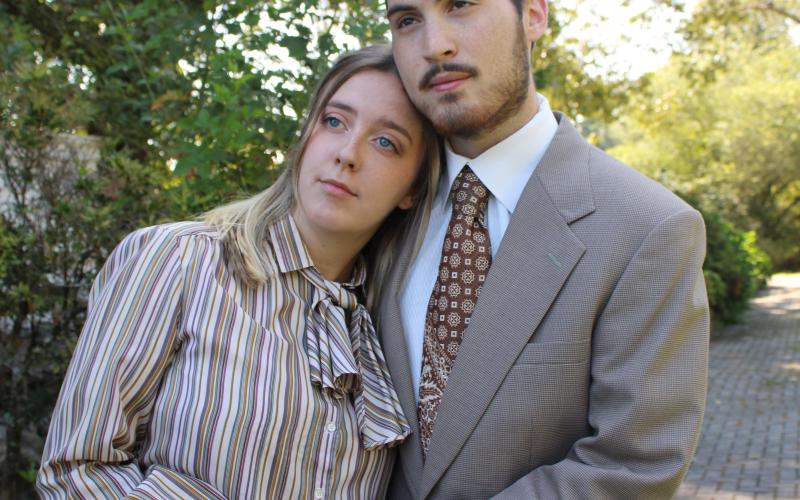 Laurana Layton (left) and Clayton Maddox will play Matthew Shepard’s parents, Judy and Dennis Shepard in Piedmont University’s production of The Laramie Project Oct. 3-5.