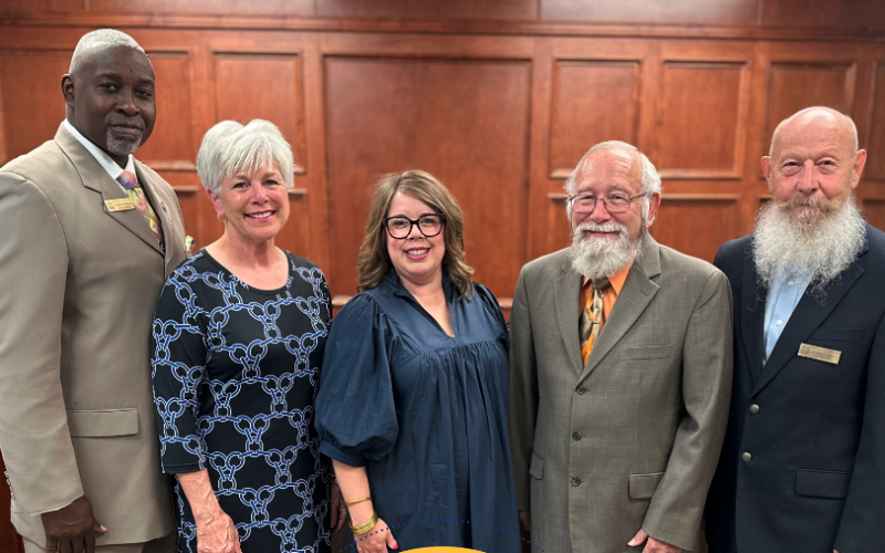 The Hart County Board of Education was recently named an exemplary school board by the GSBA. Pictured above (from left to right): Lonnie Robinson, Henley Cleary, Kim Pierce, Richard Sutherland, and Dennis Dowell.
