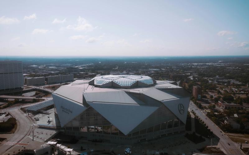 The 119th meeting of Clean, Old Fashioned Hate between Georgia and Georgia Tech will be held in Mercedes-Benz Stadium in 2025. Photo by Chrishaun Byrom.
