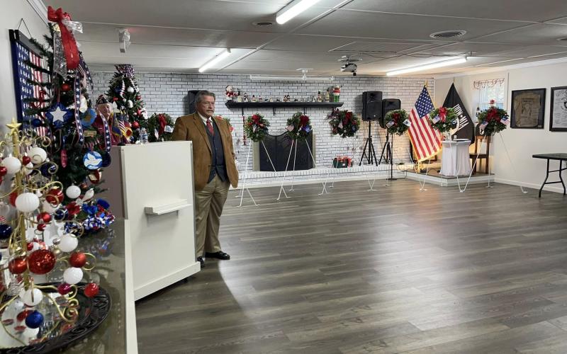 State Rep. Alan Powell served as the guest speaker during the VFW’s formal ceremony for Wreaths Across America.