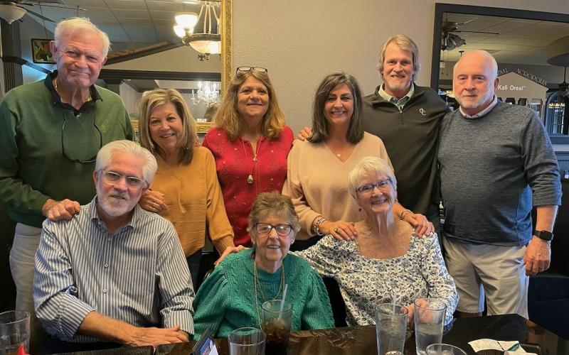 Columnist Greg Cullum (seated far left) attended a family reunion lunch following a trip to Greenville’s Costco.