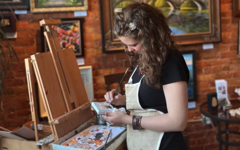 Bentley Sabatini with Creations on Canvas by Bentley will be one of the vendors at the Holiday Bazaar.
