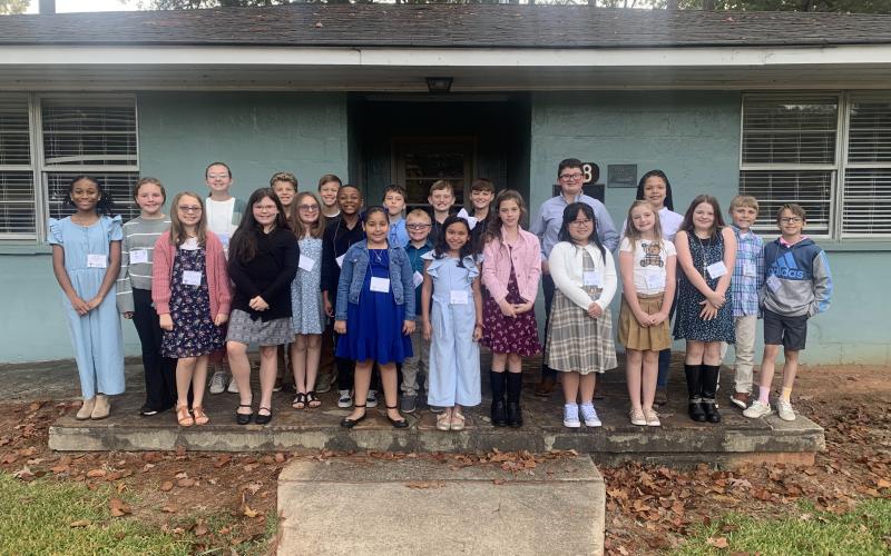 South Hart stuents competing in the competition include:  Front row (from left to right): Airam Lopez and  Alison Orta. Second row (from left to right): Ava Allen, Victoria Boles, Scarlett Warren, Bailey Ricks, Paisley Warren, Eli Maxwell, Matthew Simpson, Izabelle Ashworth, Emmy Ngo, Camille Coker, Shelby Gobeli, and Connor Morris. Back row (from left to right):  Millie Colson, Grady Skelton, Hayes Dickenson, Bentley Savage, Braylon Simpson, Grayson Morris, Rhett Wallace, Camryn Rucker, and Leilend Ankeric
