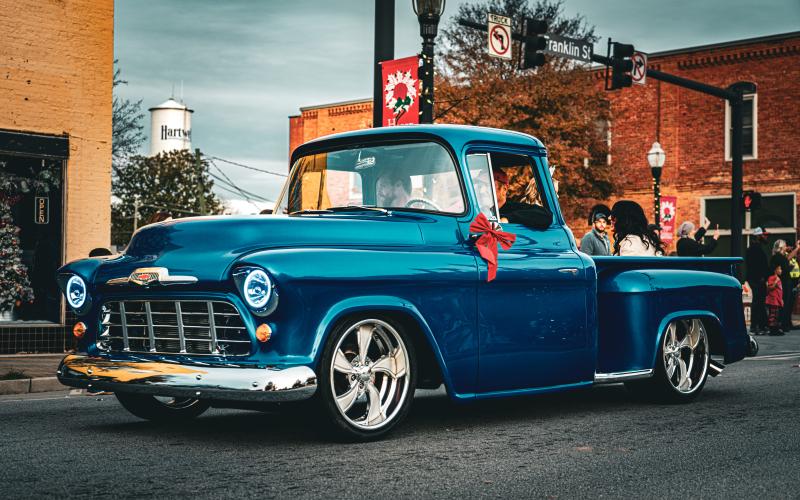 Classic cars were a big hit as they road through the streets of Hartwell during the 2024 Christmas Parade.
