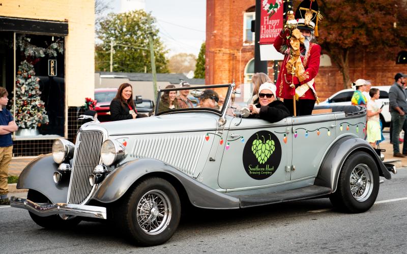 Classic cars were a big hit as they road through the streets of Hartwell during the 2024 Christmas Parade.