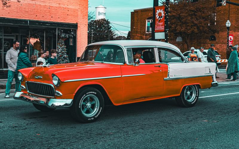 Classic cars were a big hit as they road through the streets of Hartwell during the 2024 Christmas Parade.