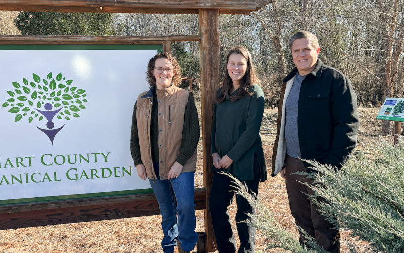 New board members for the Hart County Botanical Garden include (L-R) Vice President Maggie Jackson, President Lauren Peacock and Co-Director Jesse Merkley.
