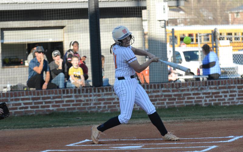 Sophomore Chesnee Strickland went 6-7 with seven runs, seven runs batted in and a walk.