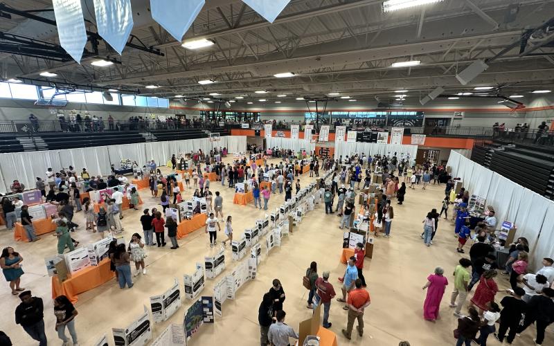 The 2024 Buddenbaum STEAM Showcase packed the Hart County High School Gymnasium last year, and school officials are hoping to see the same turnout this year. The Buddenbaum STEAM Showcase is set for Thursday, April 3, from 6-7:30 p.m. in the HCHS Gym. (Photo/Grayson Williams)