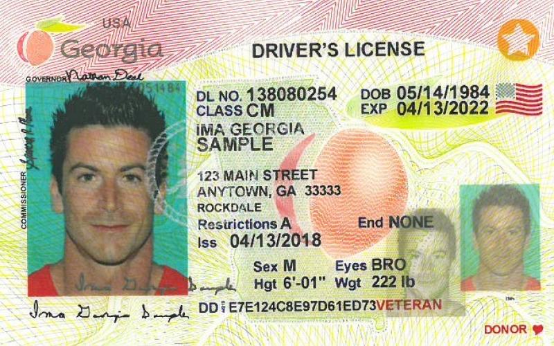 Photos submitted by Georgia DDS The Georgia Department of Driver Services (DDS) is reminding customers that if they have a gold star (below) or a black star (above) in the upper right corner of their Georgia driver’s license or ID card, they have a REAL ID.
