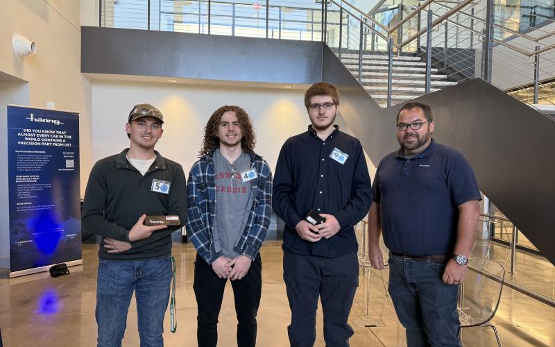 Students from Hart, Franklin, White, and Union counties competed in real-world machining challenges. The top three participants received prizes, and all participants were offered paid internship or work-based learning opportunities at Haering Precision. (Photo submitted by Emma Durfee)