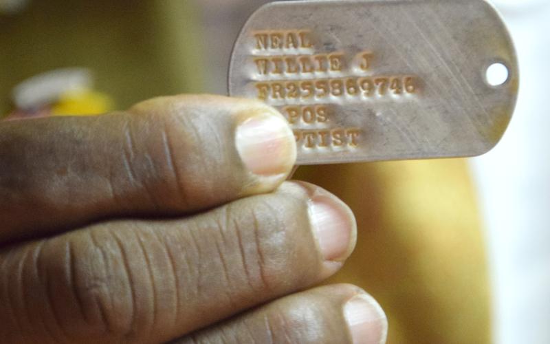 Neal's Dog Tag (Photo/Shane Scoggins)