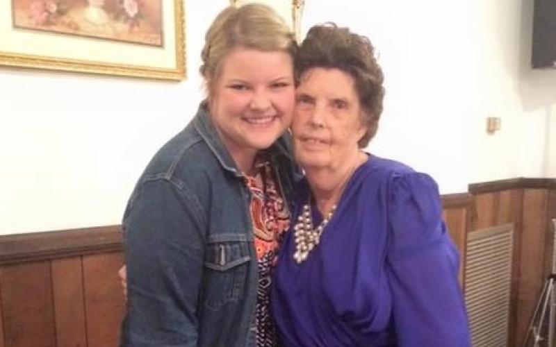 Granny Trina, my namesake, and I took this picture 10 years ago while I was a senior in high school. At 80 then, and at 90 now, she’s retained her natural dark hair color – something I hope to get from her as well! (Submitted by Rose Scoggins)