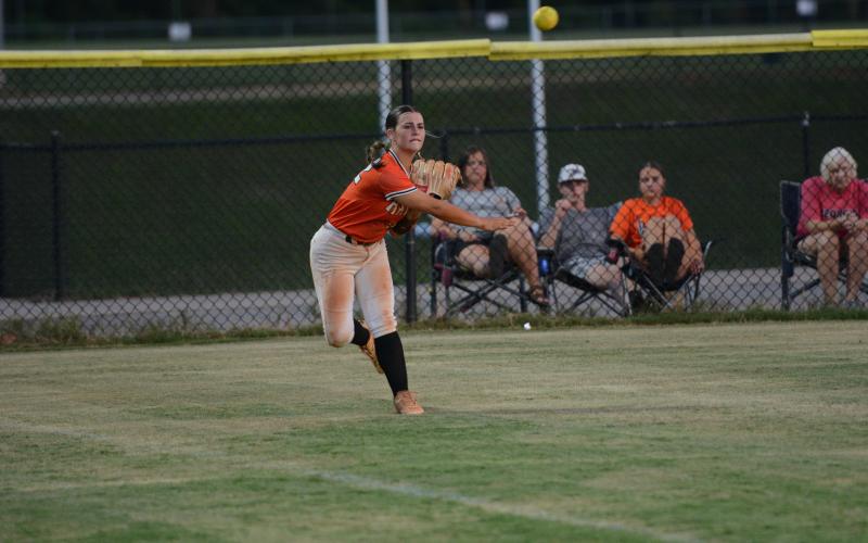 Pictured is rising junior Peyton McCollum who will both contribute to in the outfield during the 2025 season. (Photo/Benjamin London)